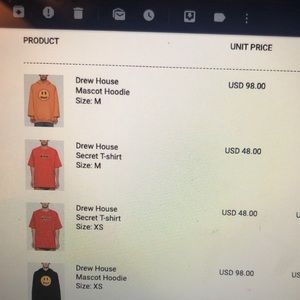 DREW | Shirts | Drew House Hoodie Yellow | Poshmark